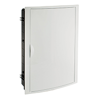 TABLERO EMPOTRADO TERMOPLÁSTICO, 42P, PUERTA BLANCA HORIZONTAL, 360x528x86mm
