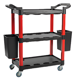 Carro multiuso material ABS con bandeja 43 cm con medidas 97x43x70cm